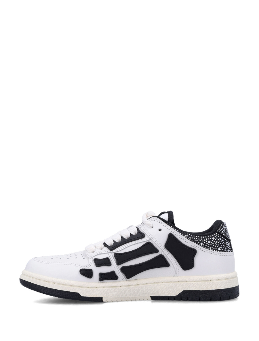 Crystal satin skel top low woman's sneakers - Spazio Pritelli