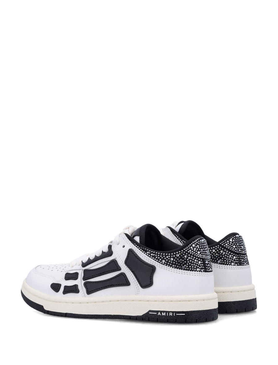 Crystal satin skel top low woman's sneakers - Spazio Pritelli