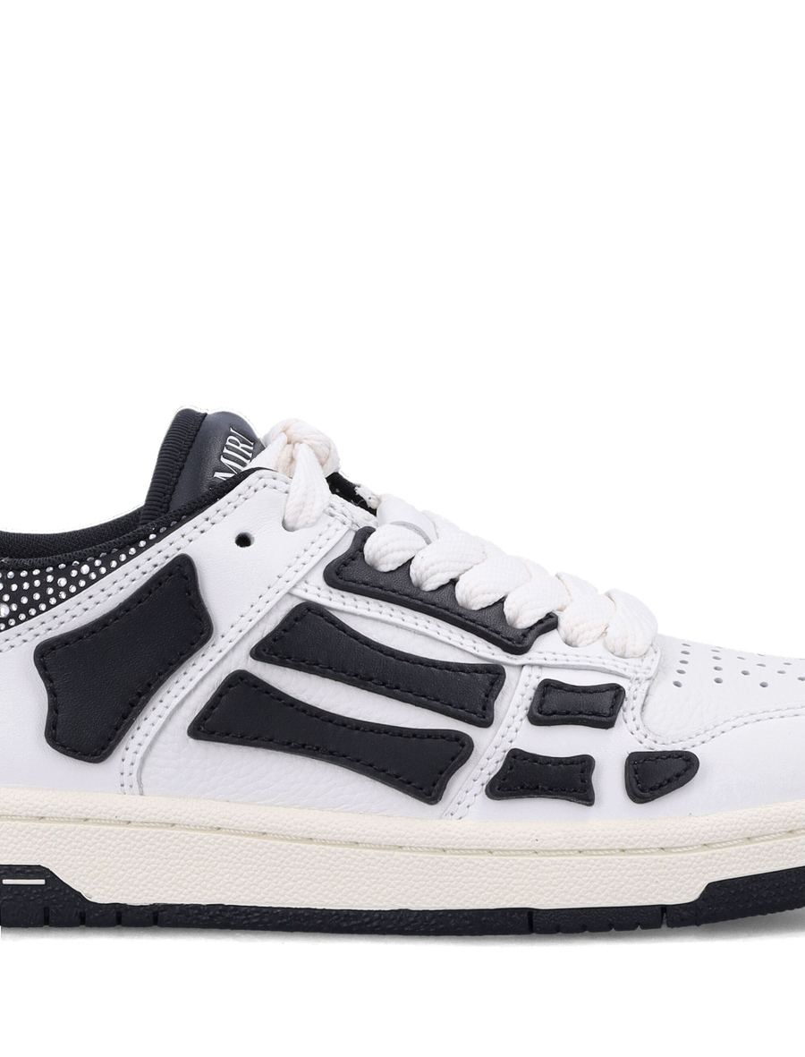 Crystal satin skel top low woman's sneakers - Spazio Pritelli