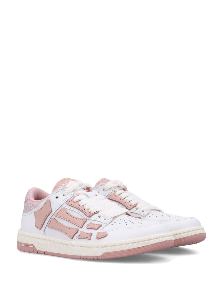 Crystal satin skel top low woman's sneakers - Spazio Pritelli