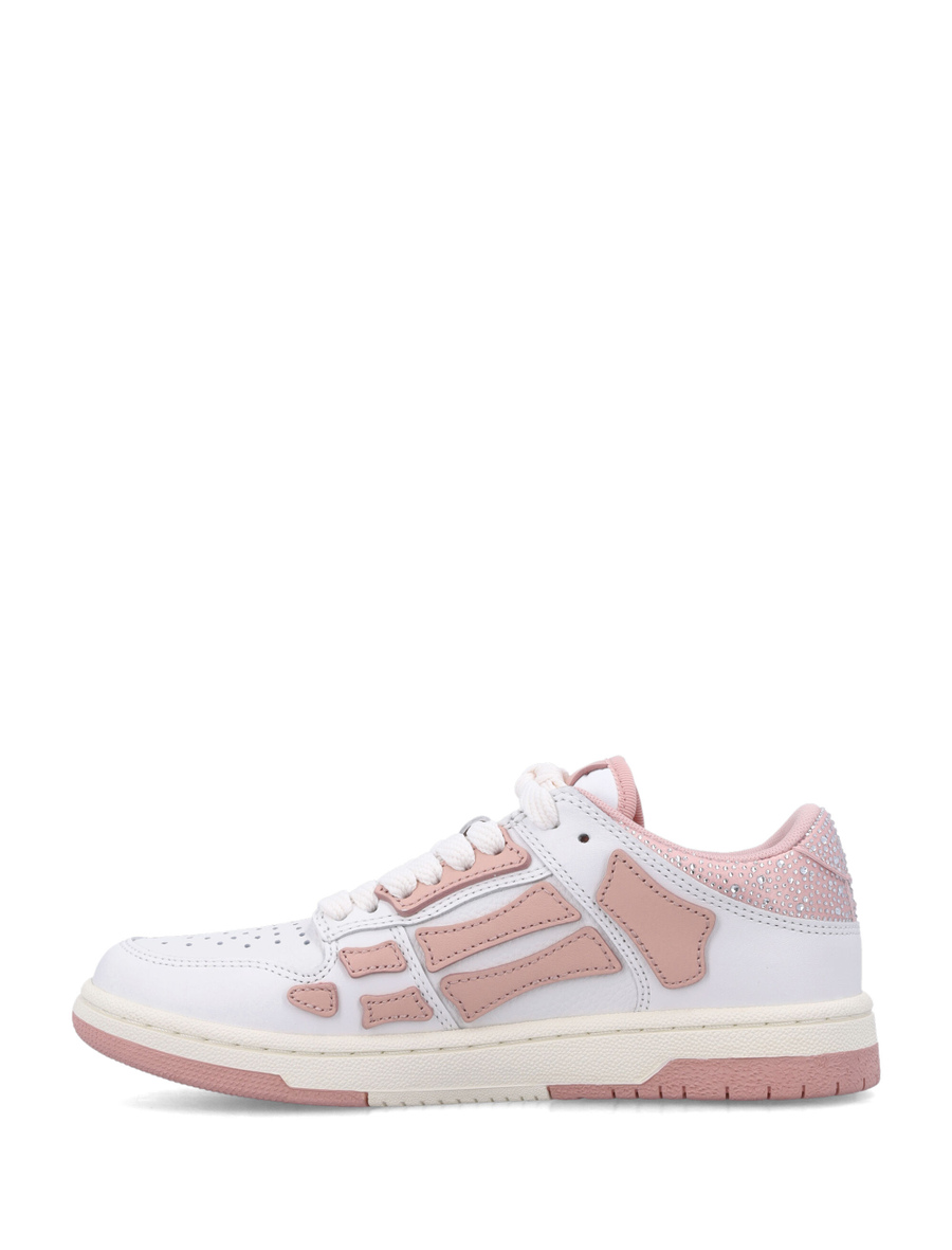 Crystal satin skel top low woman's sneakers - Spazio Pritelli