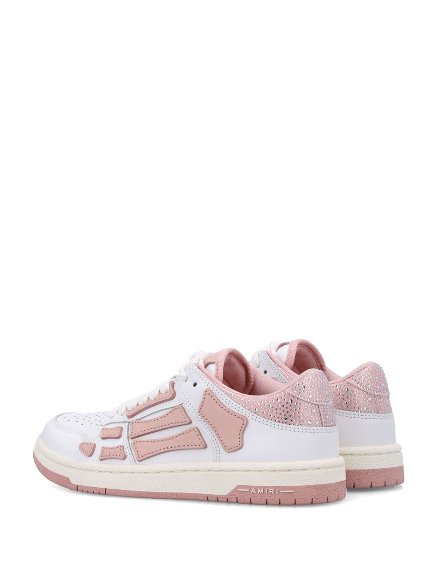 Crystal satin skel top low woman's sneakers - Spazio Pritelli