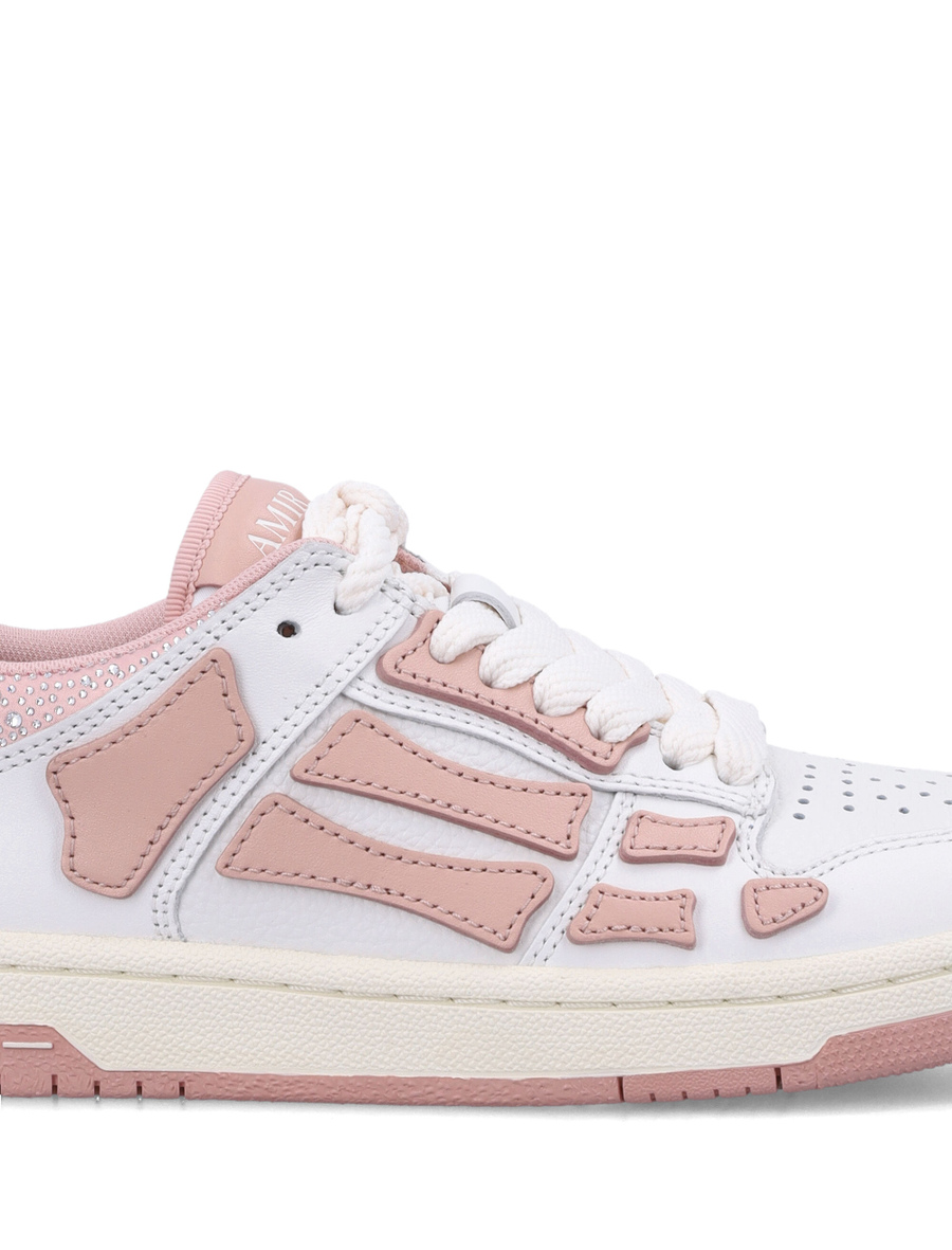 Crystal satin skel top low woman's sneakers - Spazio Pritelli