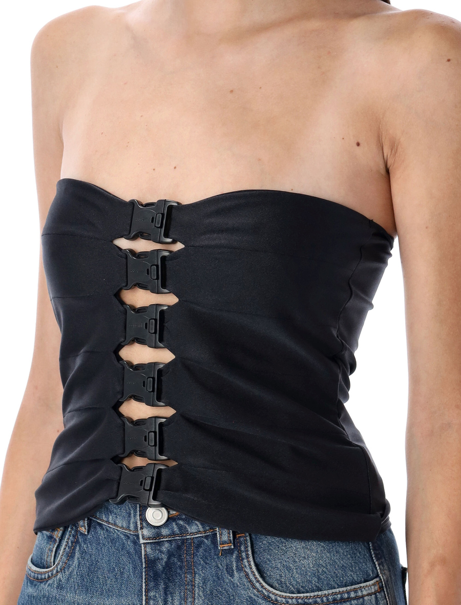 Multi buckle top - Spazio Pritelli