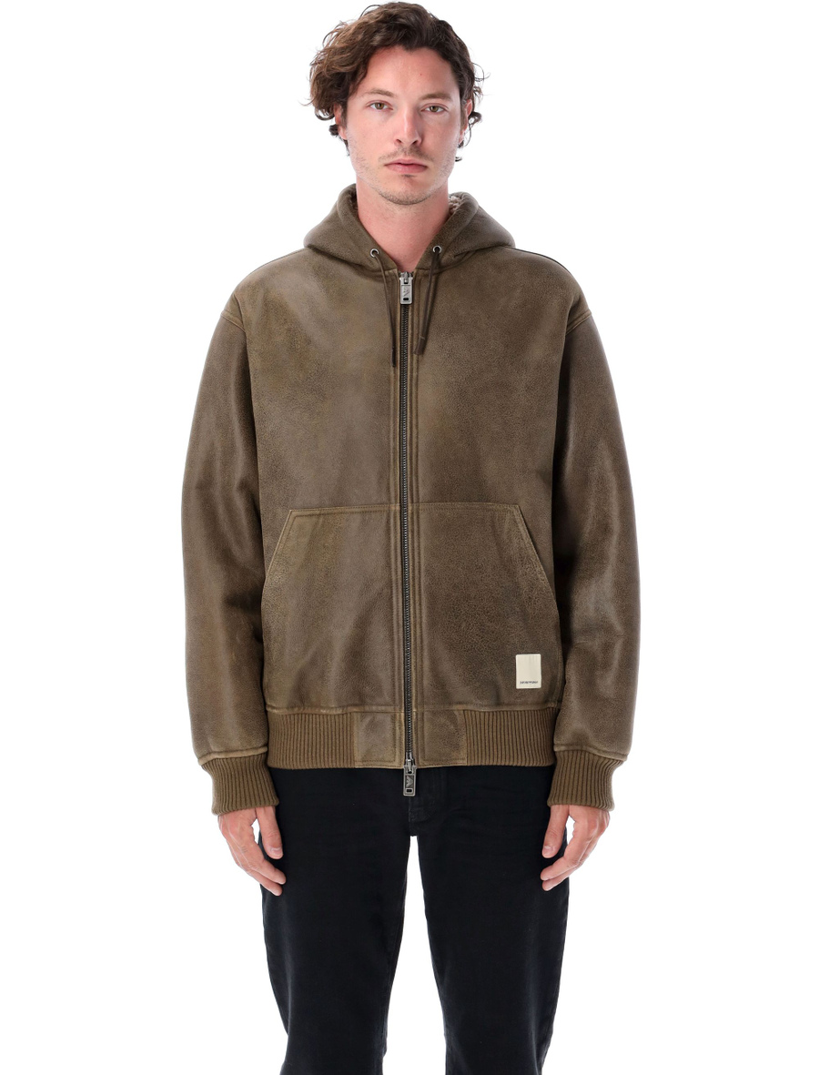 Lamb shearling oversized-fit blouson - Spazio Pritelli