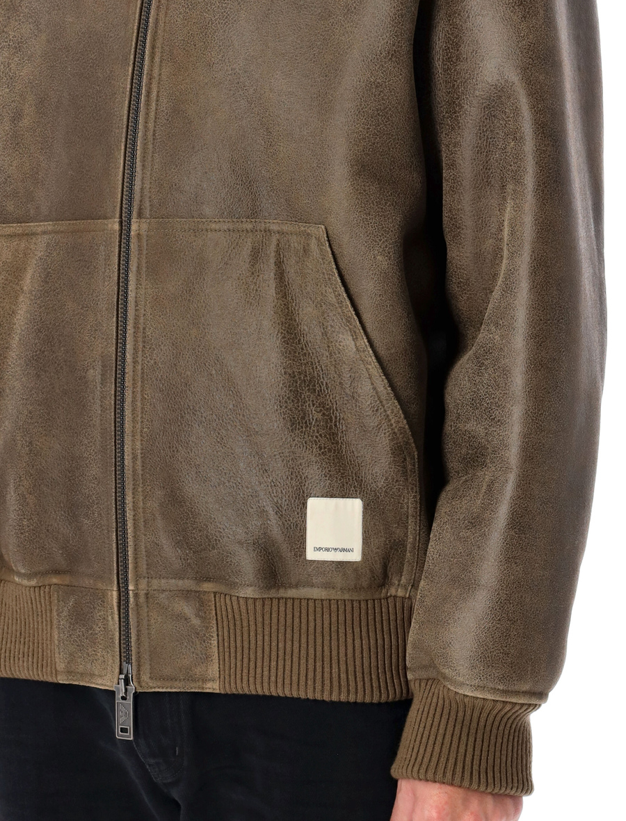 Lamb shearling oversized-fit blouson - Spazio Pritelli