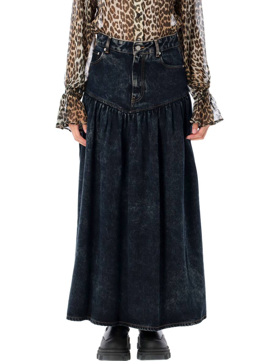 Washed denim skirt - Spazio Pritelli