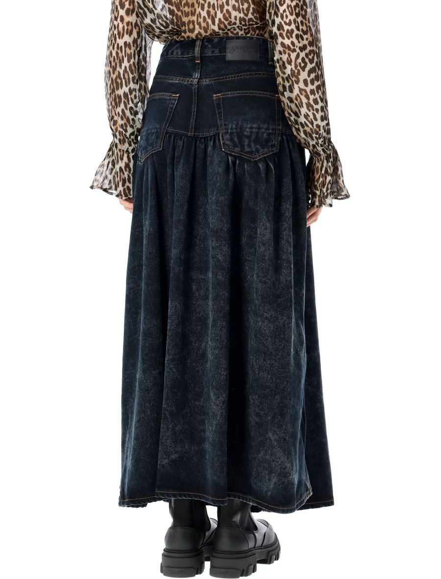 Washed denim skirt - Spazio Pritelli