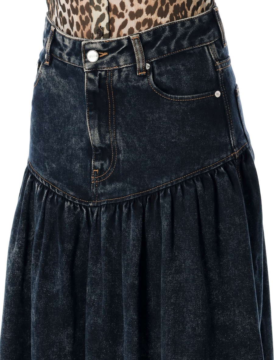 Washed denim skirt - Spazio Pritelli