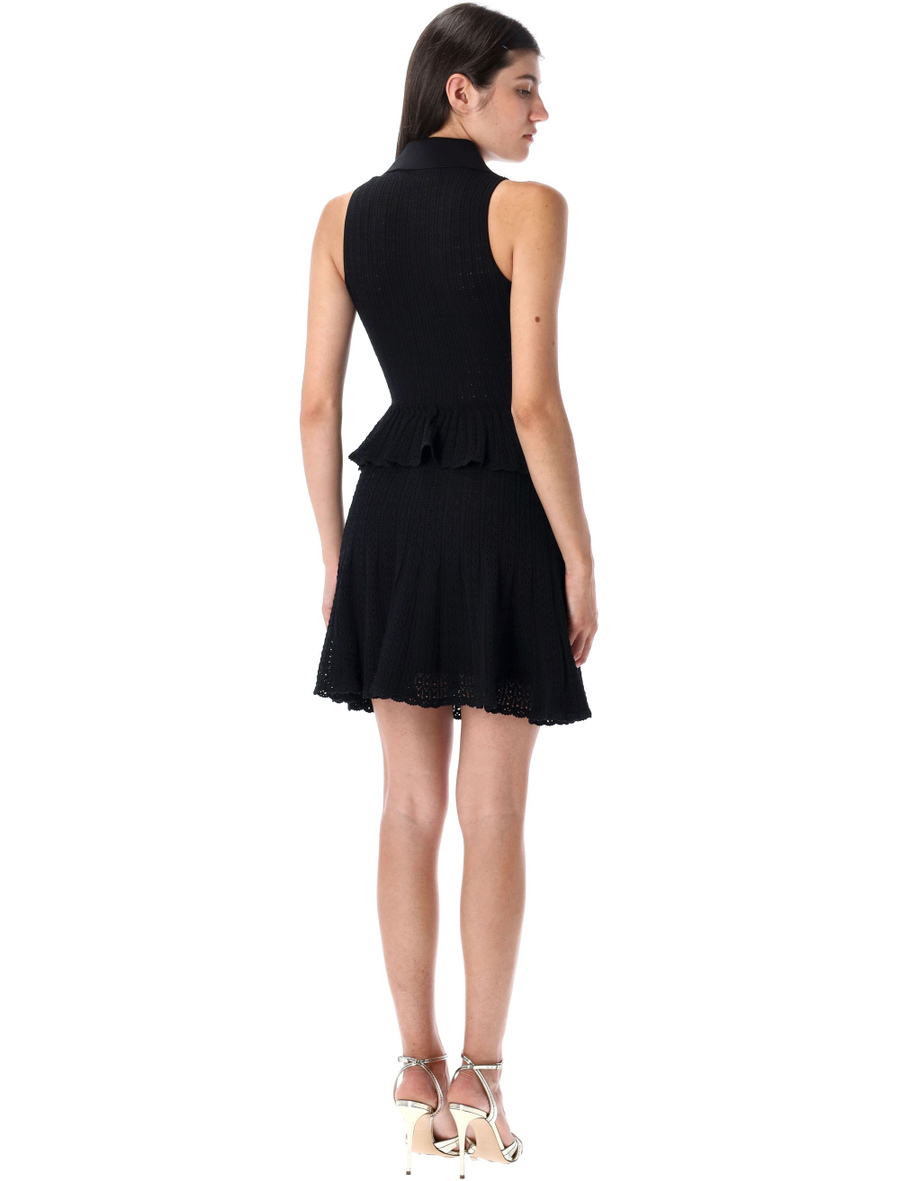 Pointelle knit mini dress - Spazio Pritelli