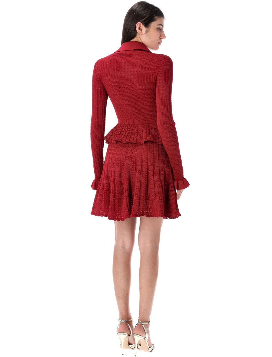 Pointelle knit mini dress - Spazio Pritelli