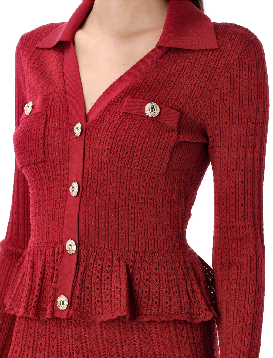 Pointelle knit mini dress - Spazio Pritelli