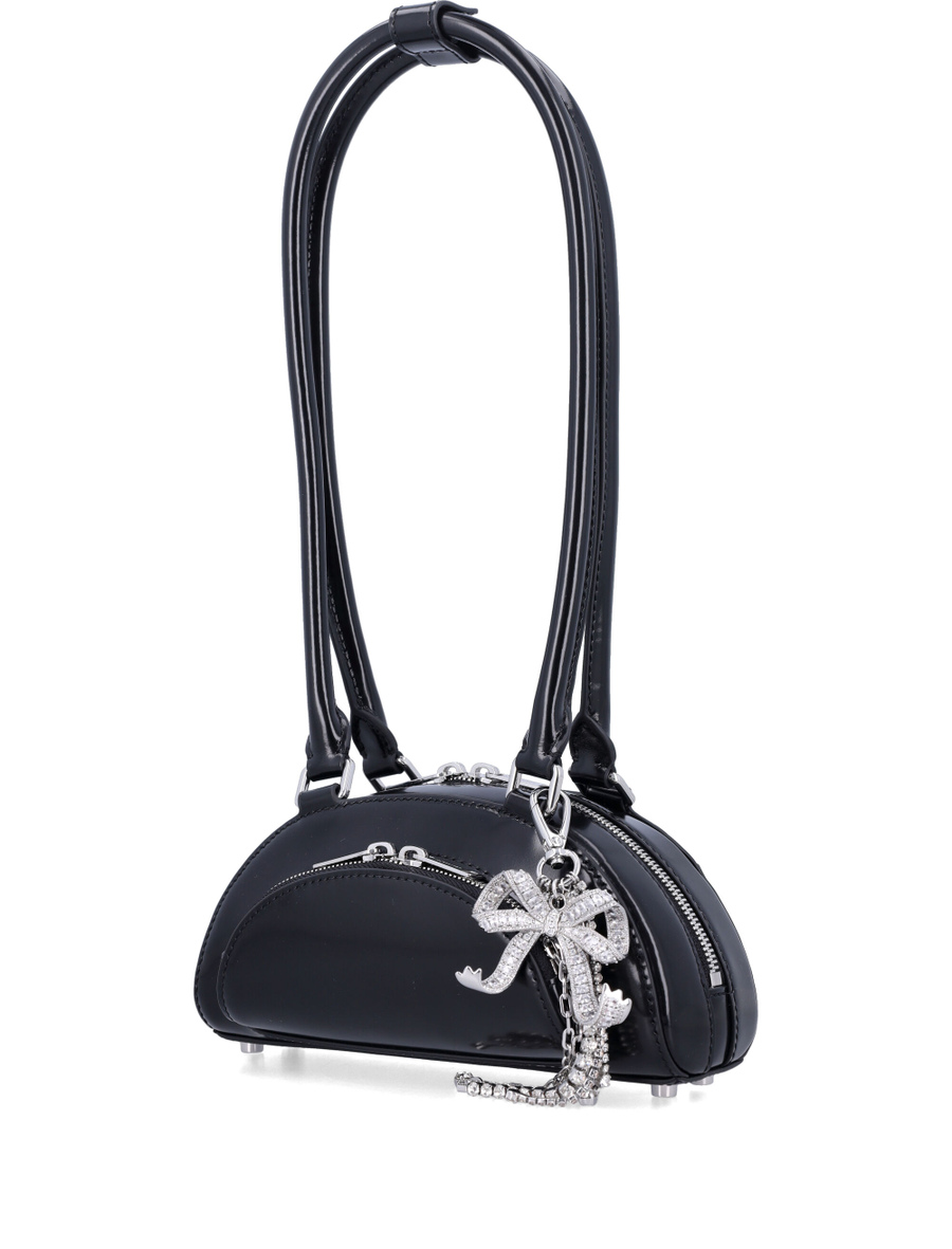 MINI CURVED CHARM SHOULDER BAG - Spazio Pritelli