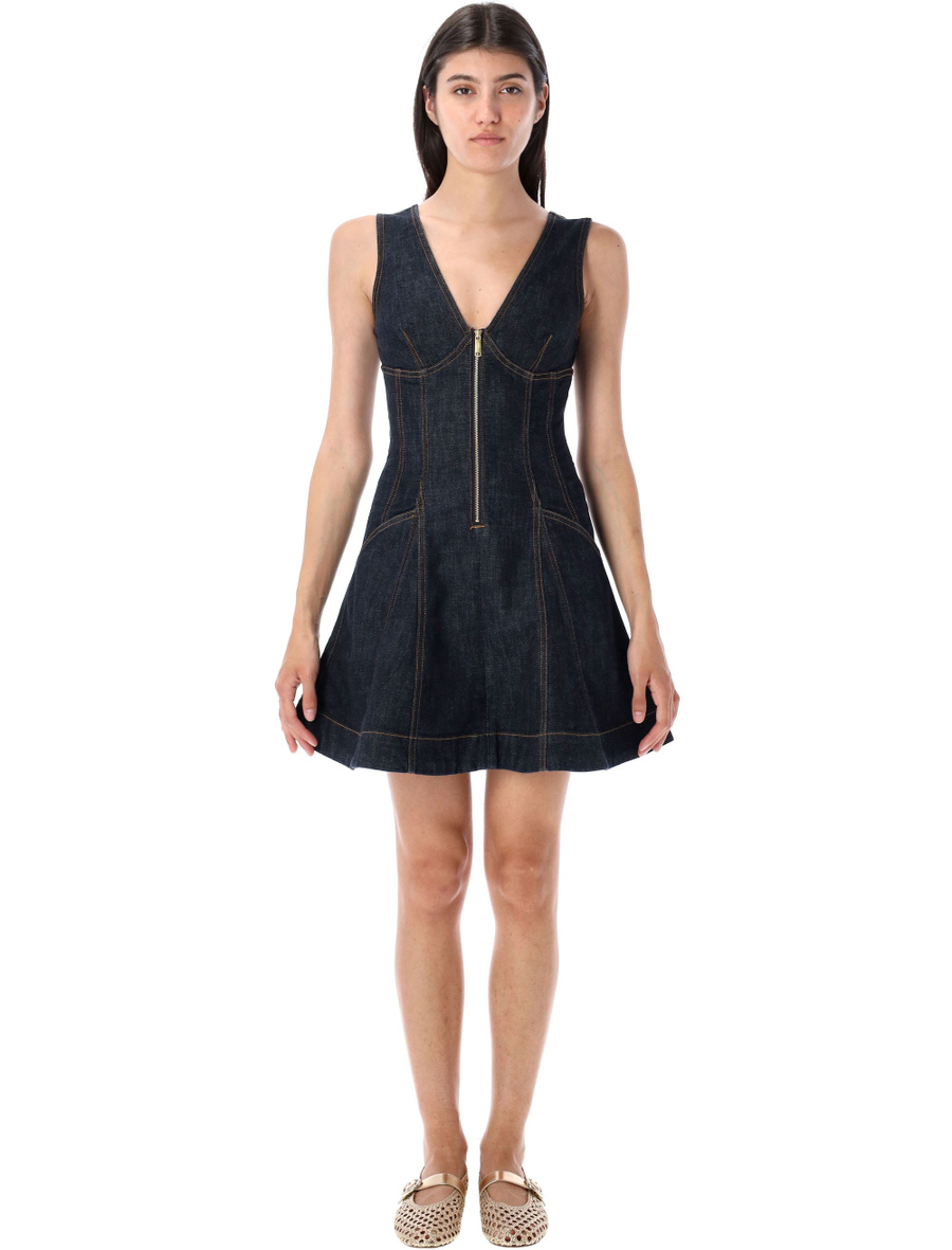 Denim mini dress - Spazio Pritelli