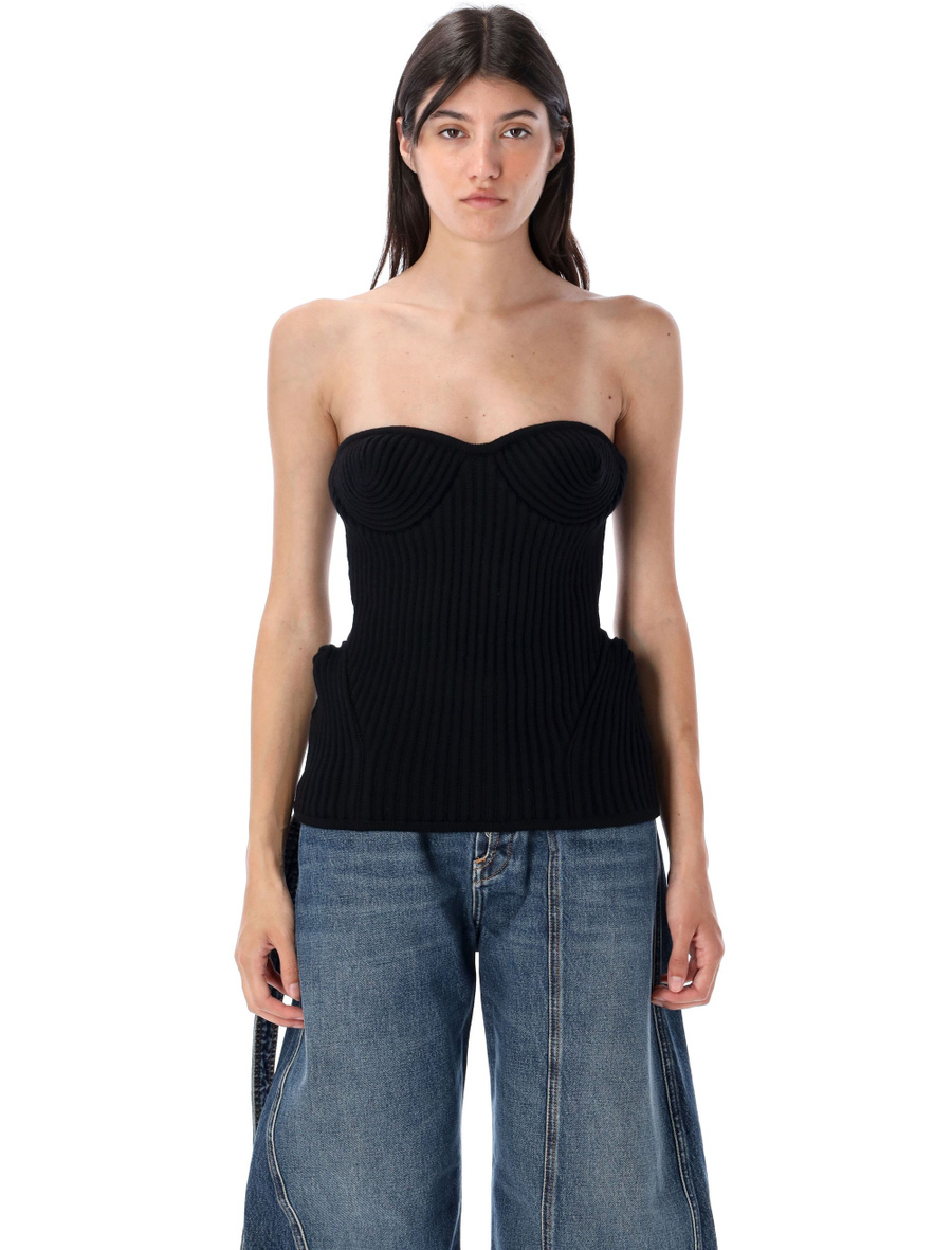 Knitted bustier top - Spazio Pritelli