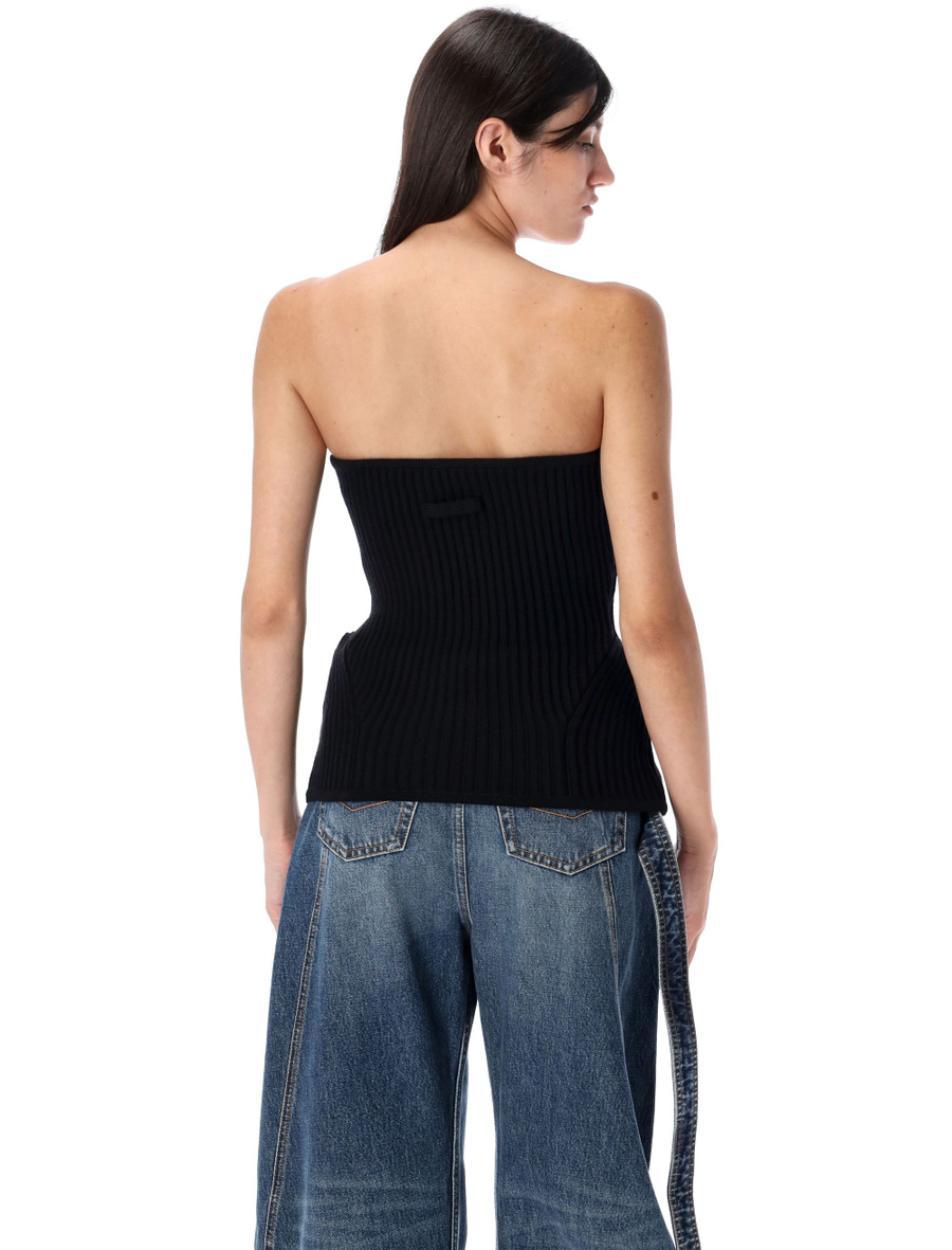Knitted bustier top - Spazio Pritelli