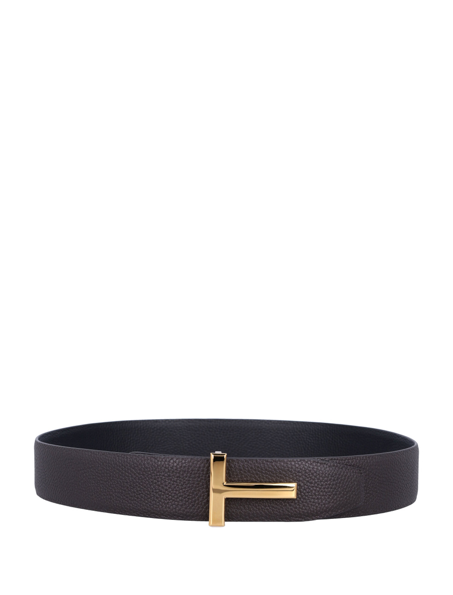 Grain leather icon belt - Spazio Pritelli