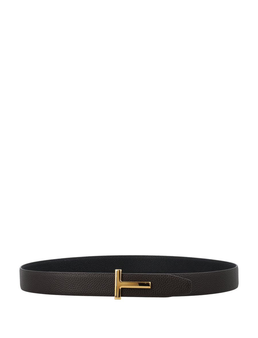 Small grain leather icon belt - Spazio Pritelli