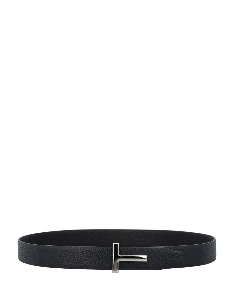 T grainy leather belt - Spazio Pritelli