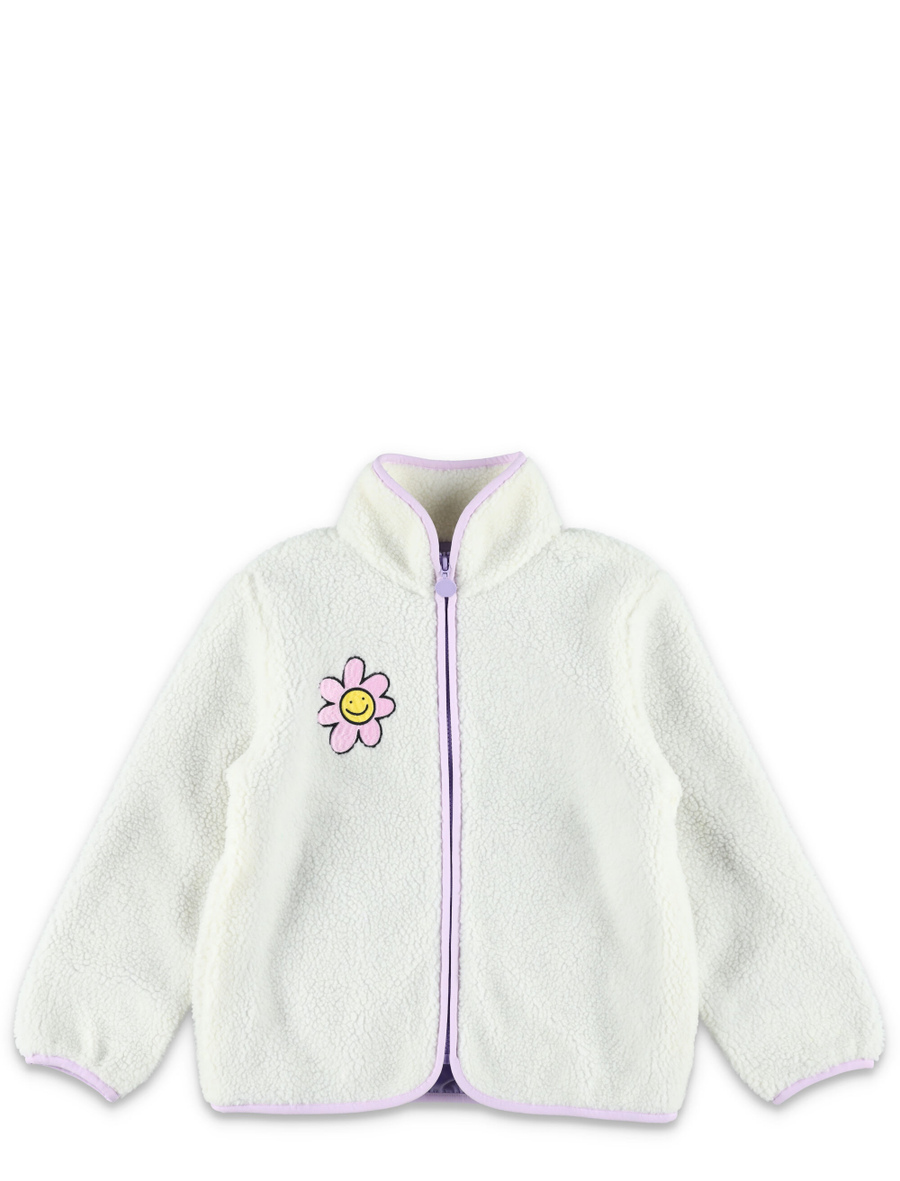 Kid - Flower graphic fleece jacket - Spazio Pritelli