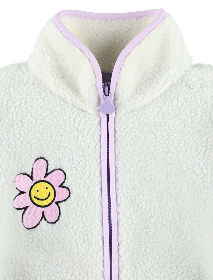 Kid - Flower graphic fleece jacket - Spazio Pritelli