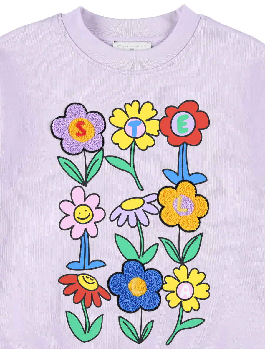 Kid - Flowers sweatshirt - Spazio Pritelli