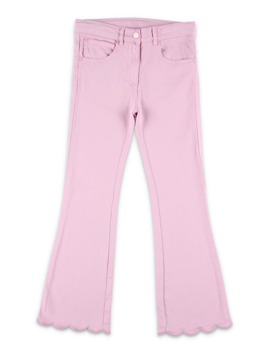 Kid - Scallop trim denim jeans - Spazio Pritelli
