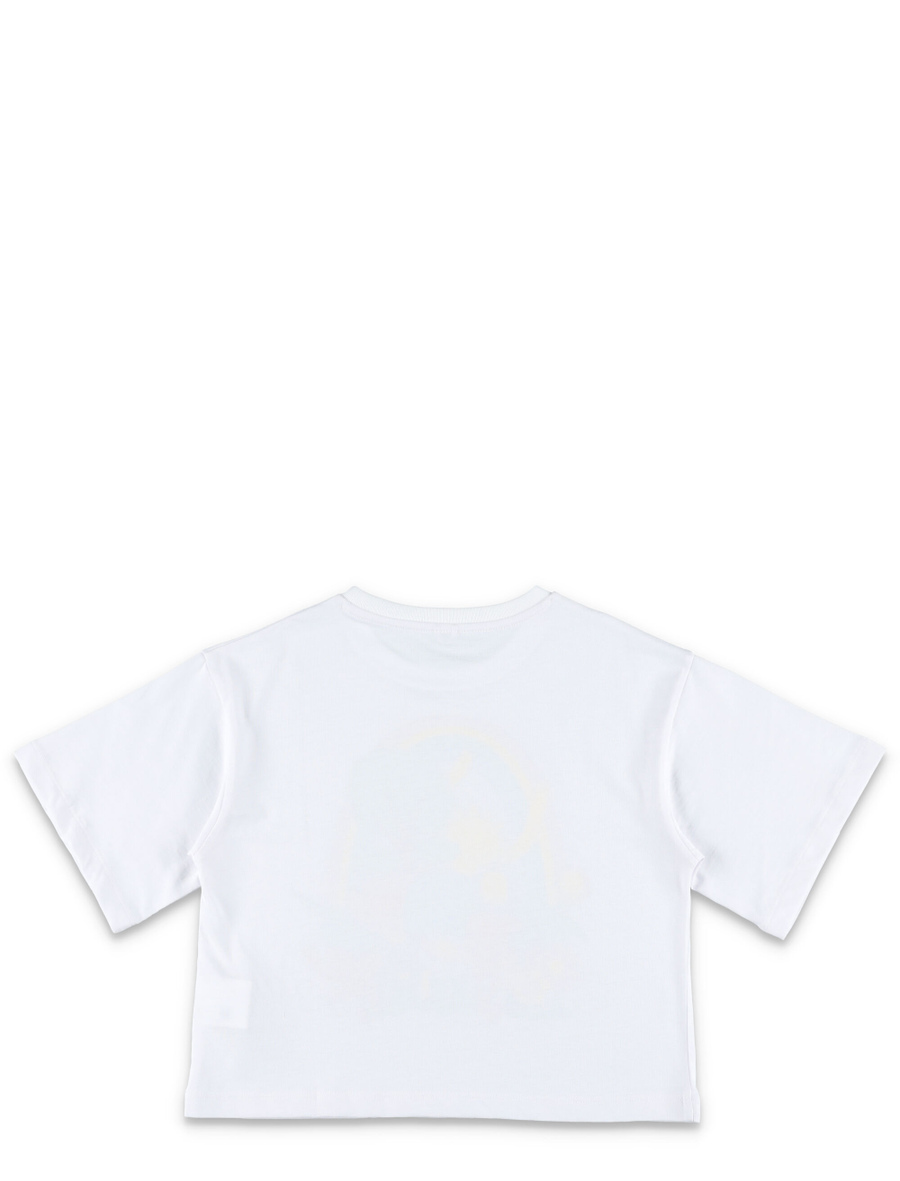 Kid - Earth Friends Graphic cropped t-shirt - Spazio Pritelli