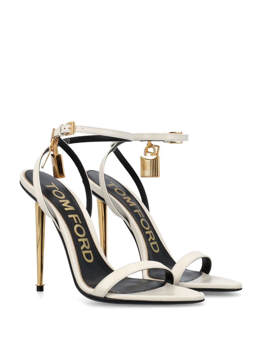 Padlock pointy naked sandal - Spazio Pritelli