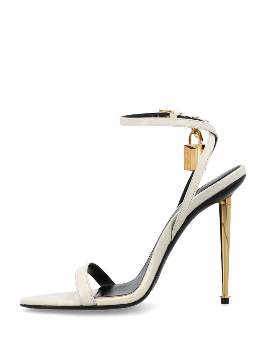 Padlock pointy naked sandal - Spazio Pritelli