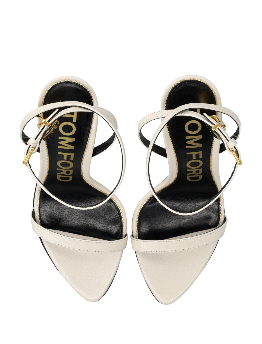 Padlock pointy naked sandal - Spazio Pritelli