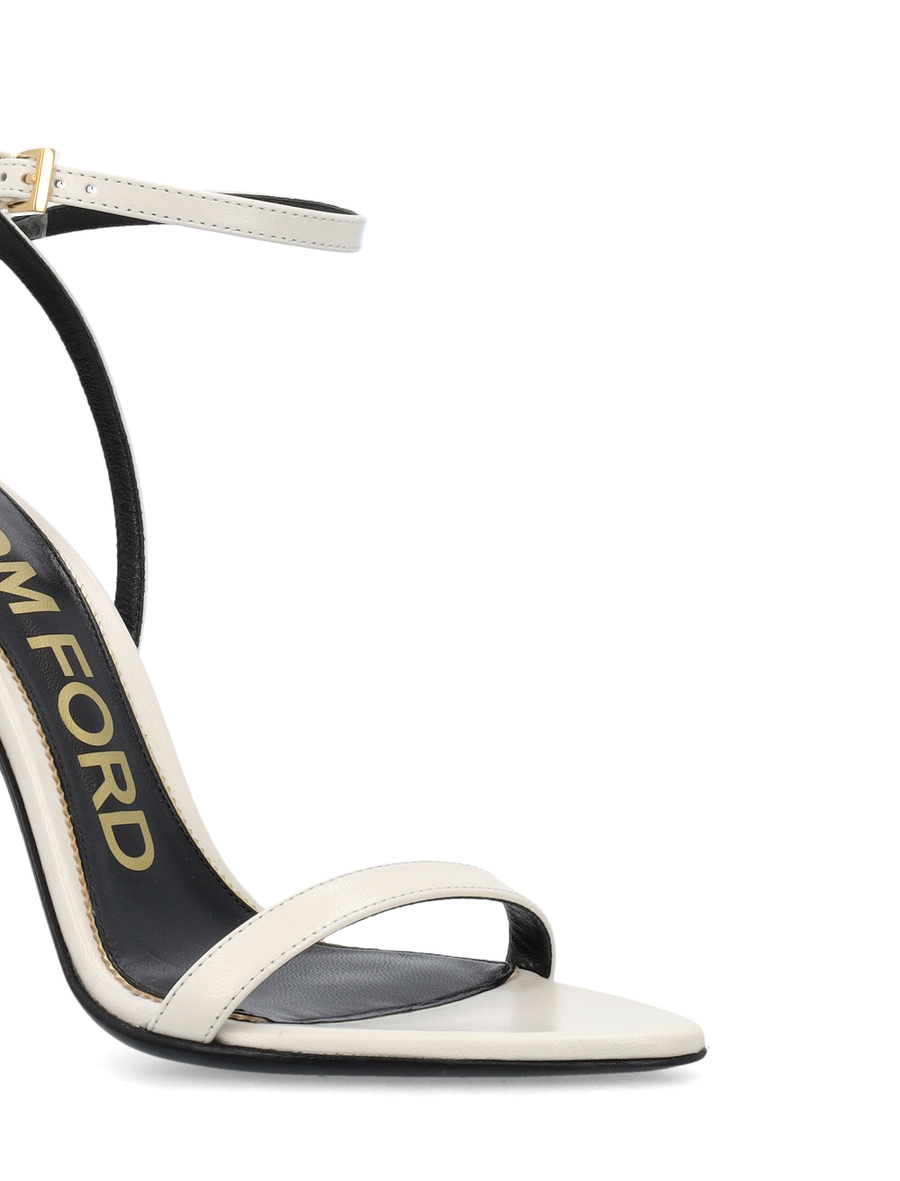 Padlock pointy naked sandal - Spazio Pritelli