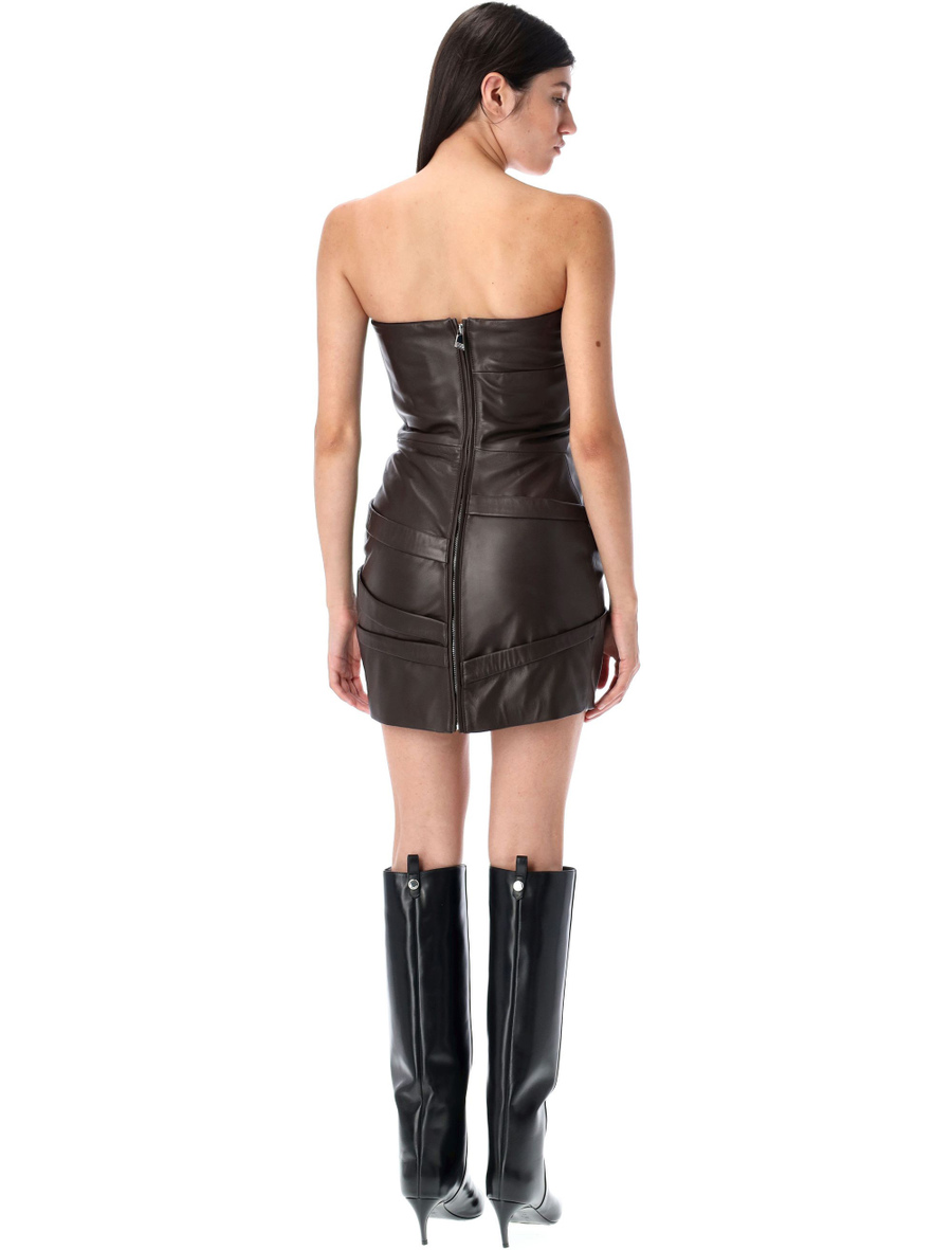 Leather mini dress - Spazio Pritelli