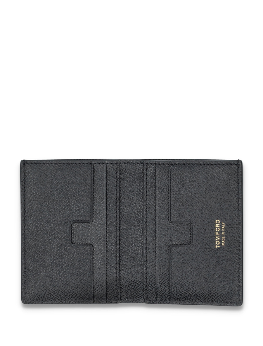 Small grain leather folding cardholder - Spazio Pritelli