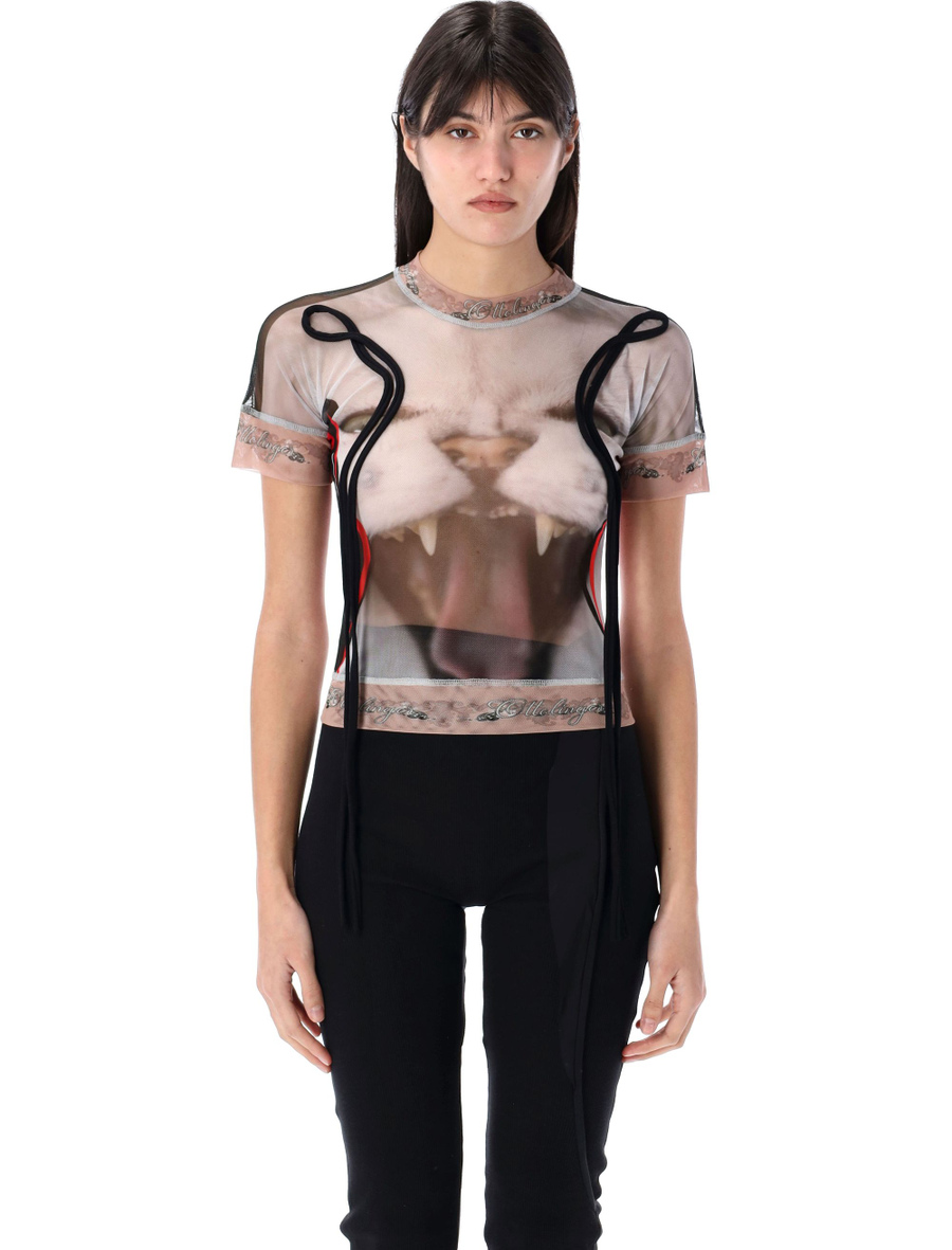 Mesh printed t-shirt - Spazio Pritelli
