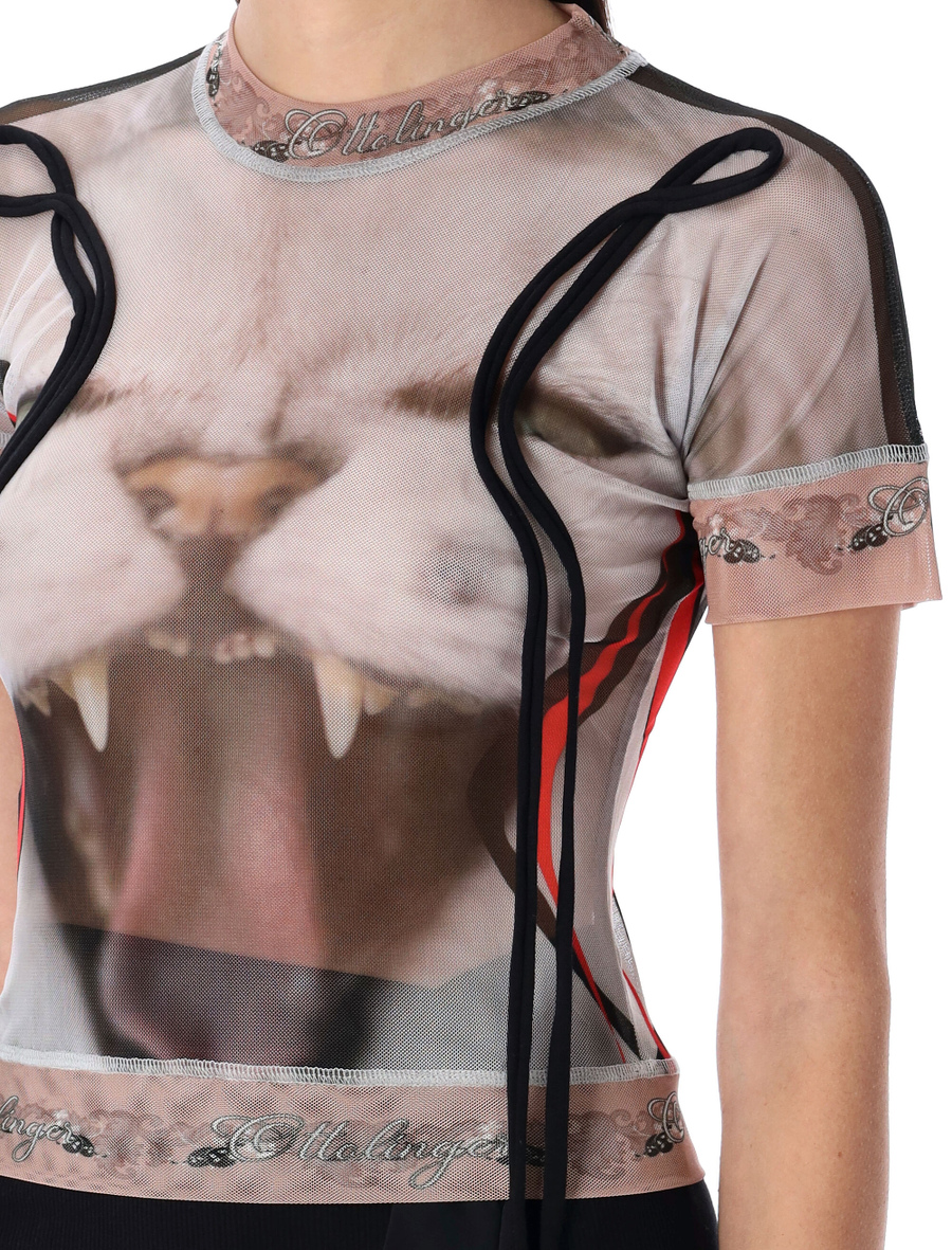 Mesh printed t-shirt - Spazio Pritelli