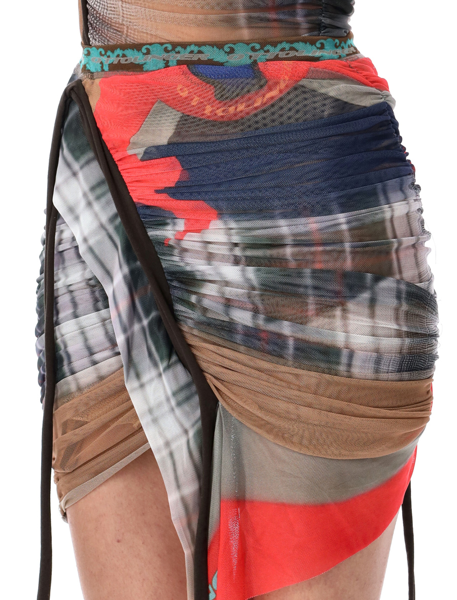 Printed mesh skirt - Spazio Pritelli
