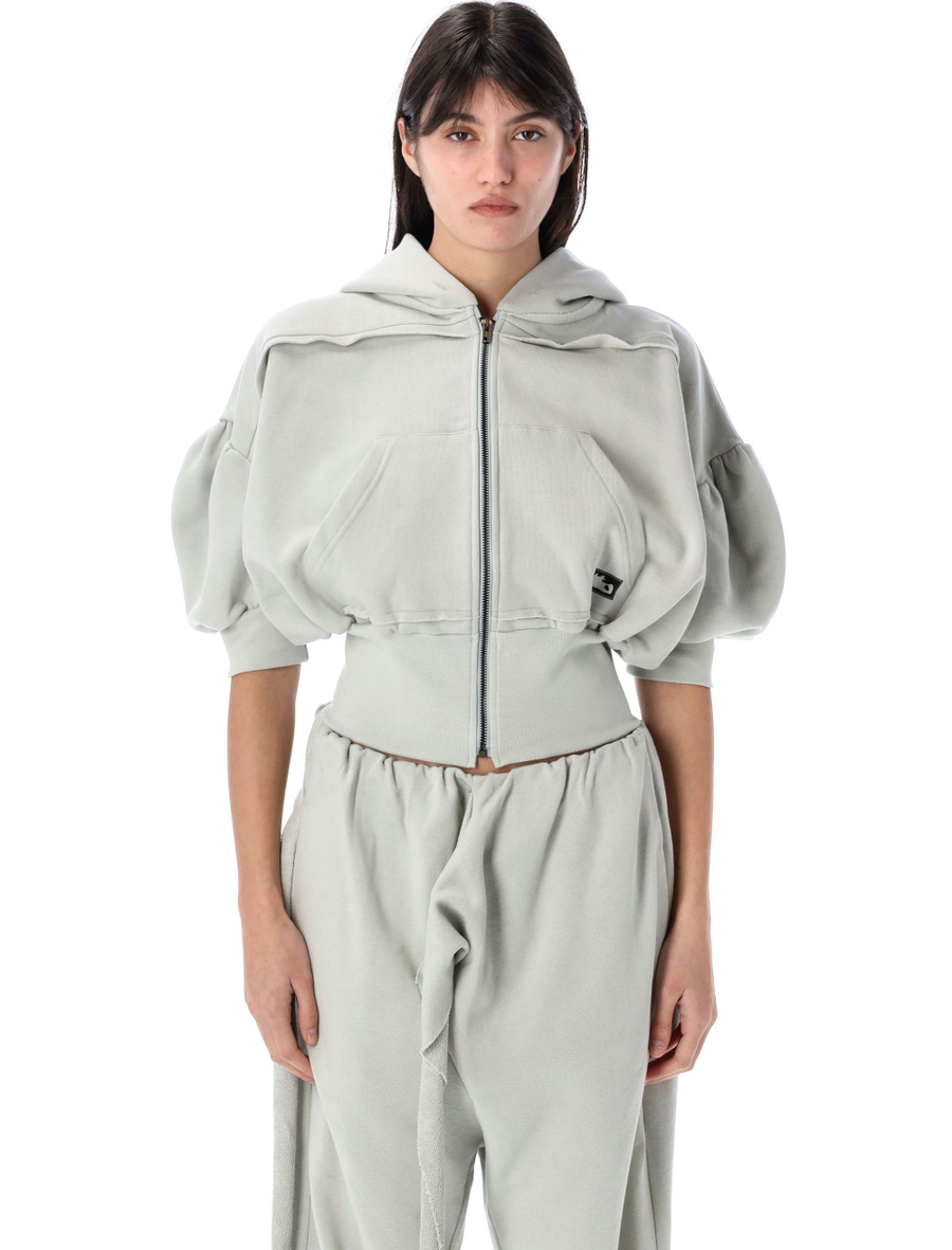 Cropped short sleeves hoodie - Spazio Pritelli