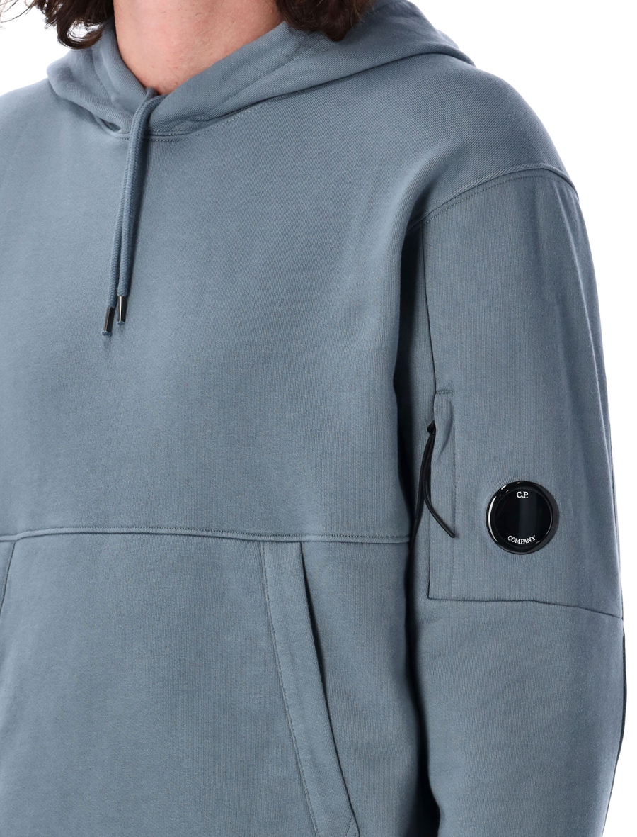 Diagonal raised fleece Lens hooded sweatshirt - Spazio Pritelli