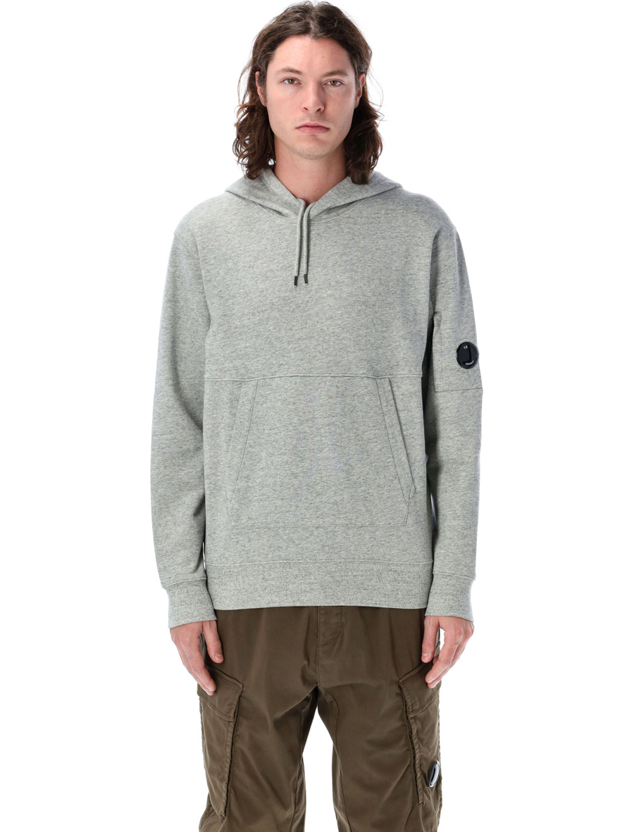 Diagonal raised fleece Lens hooded sweatshirt - Spazio Pritelli