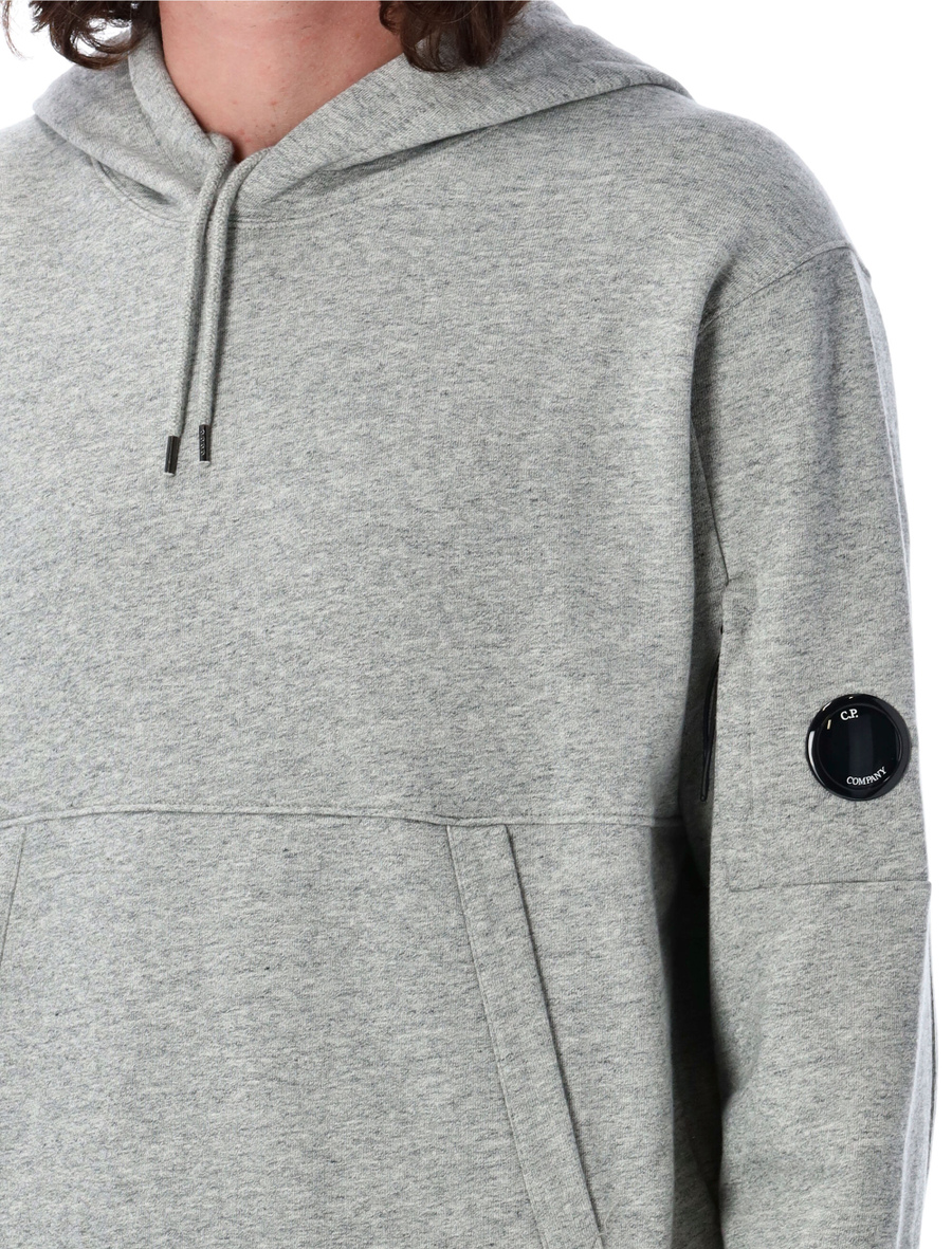 Diagonal raised fleece Lens hooded sweatshirt - Spazio Pritelli