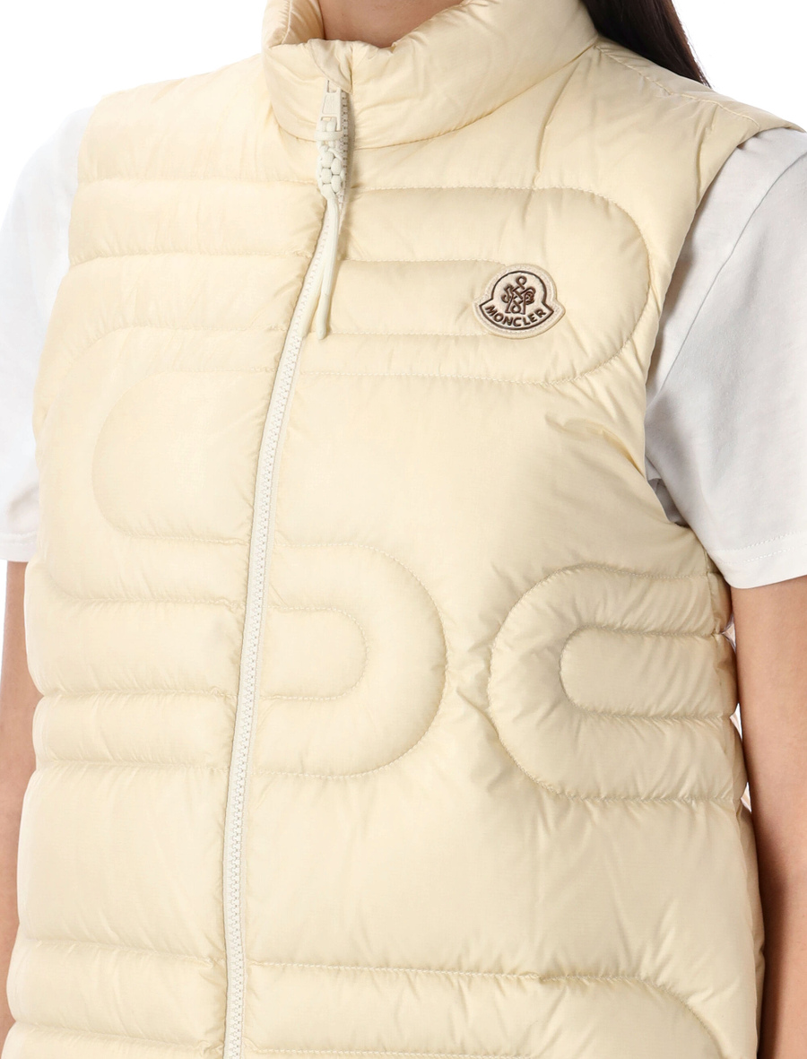 Xihu snake-quilted down gilet - Spazio Pritelli