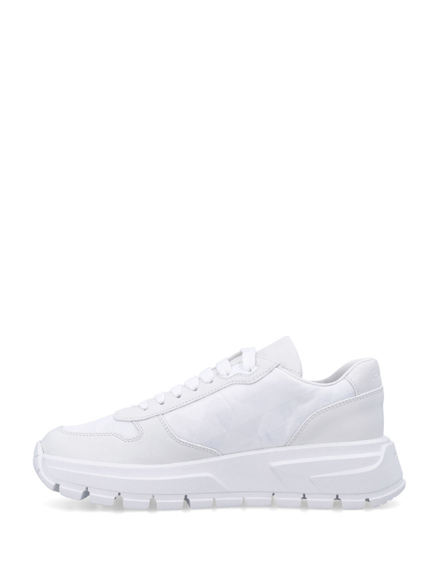 Prax 01 Re-Nylon and leather woman's sneakers - Spazio Pritelli