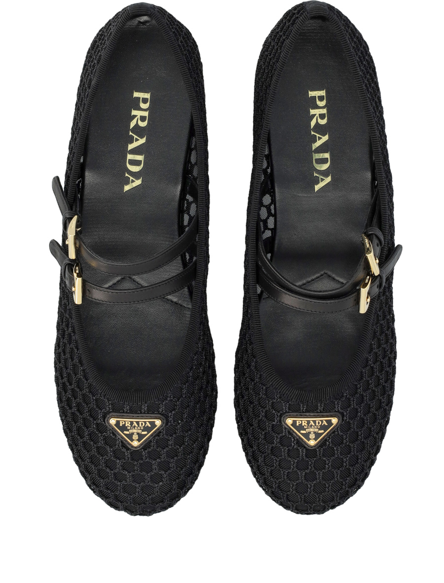Mesh fabric ballerinas - Spazio Pritelli