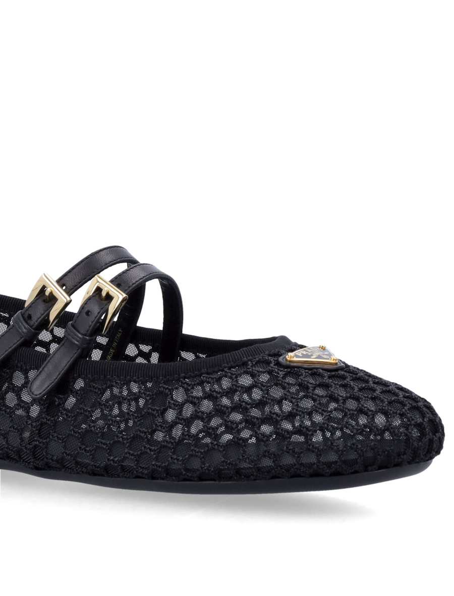 Mesh fabric ballerinas - Spazio Pritelli