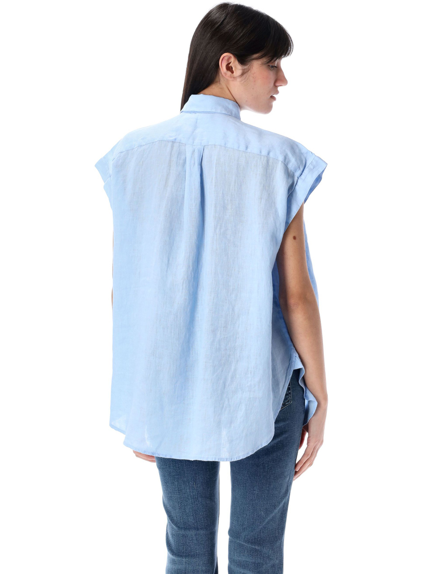 Linen Popover shirt - Spazio Pritelli