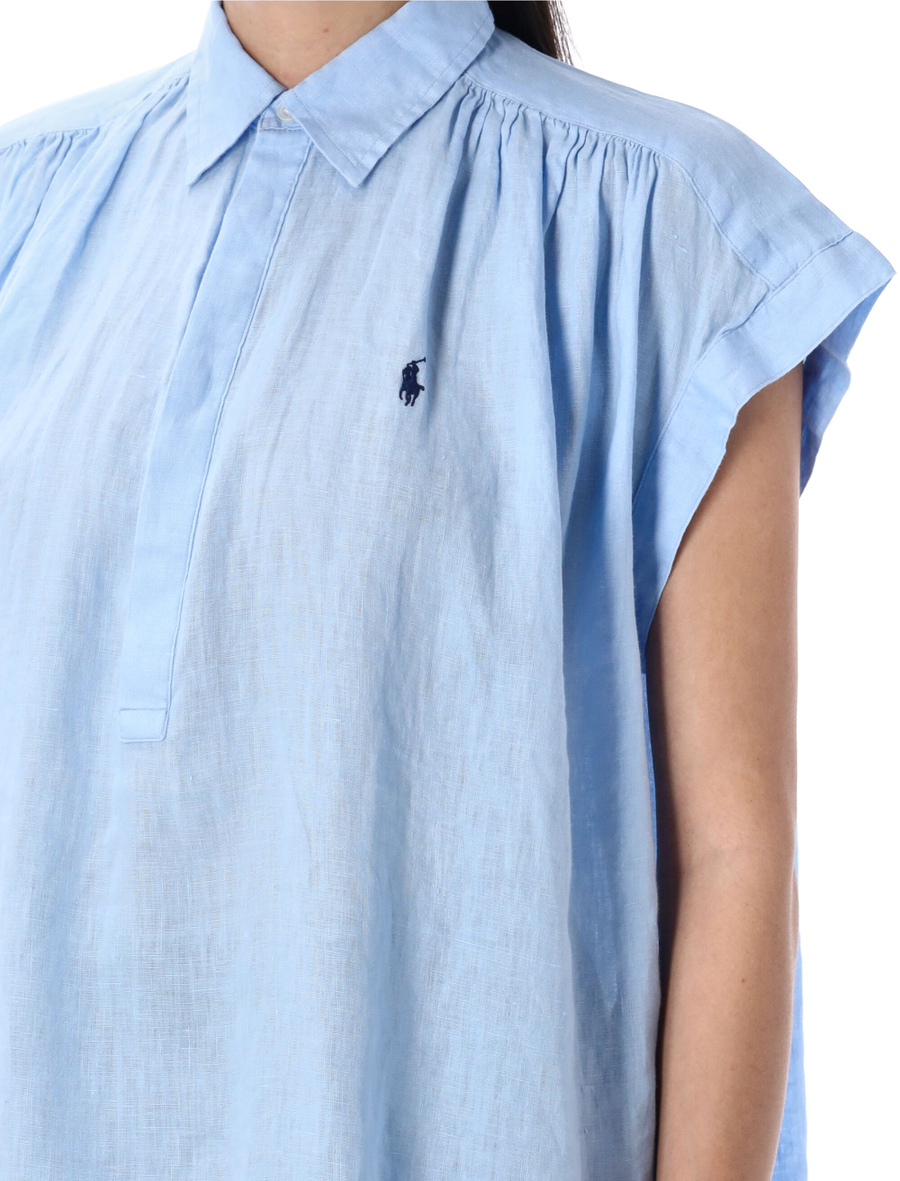 Linen Popover shirt - Spazio Pritelli