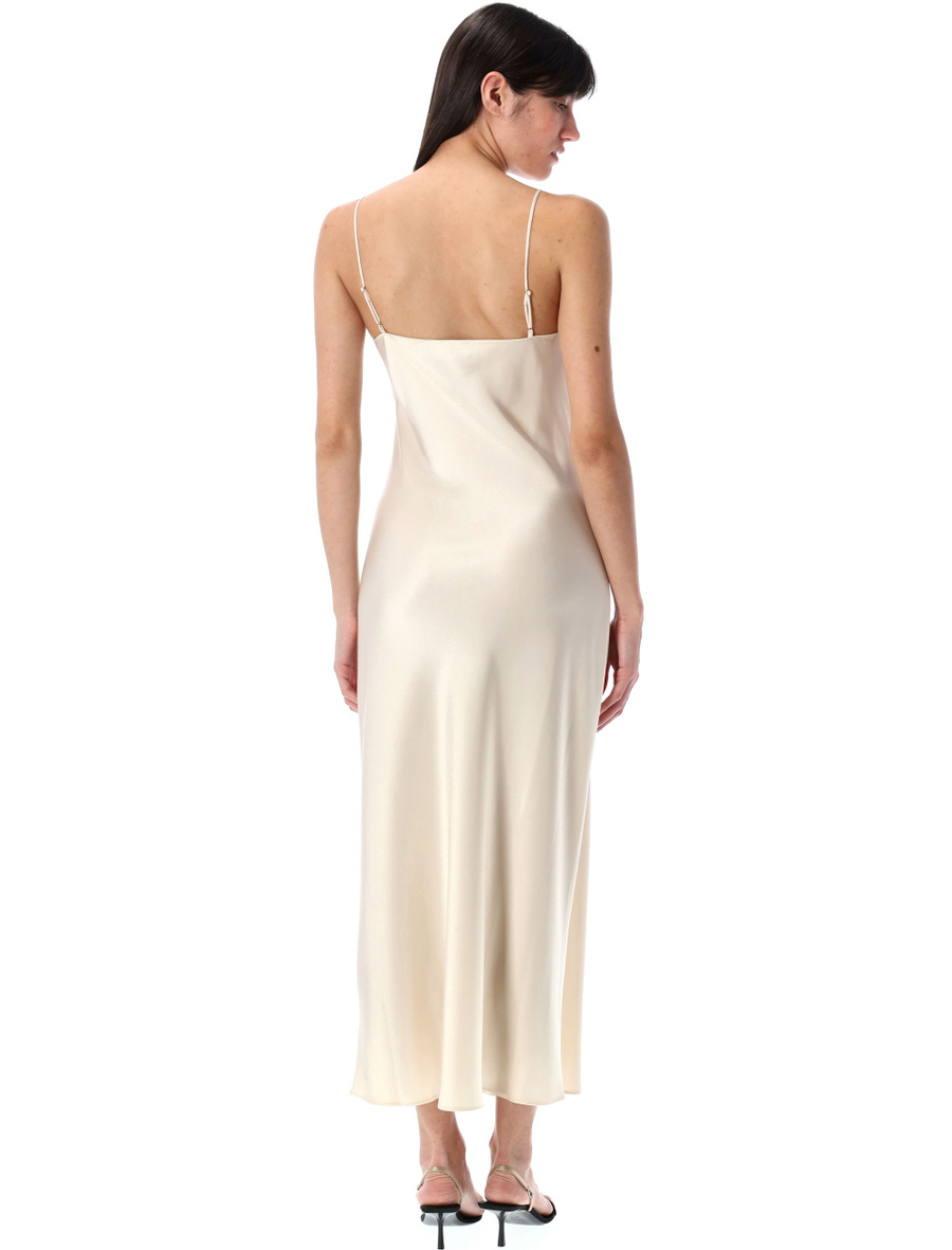 Satin midi slip dress - Spazio Pritelli