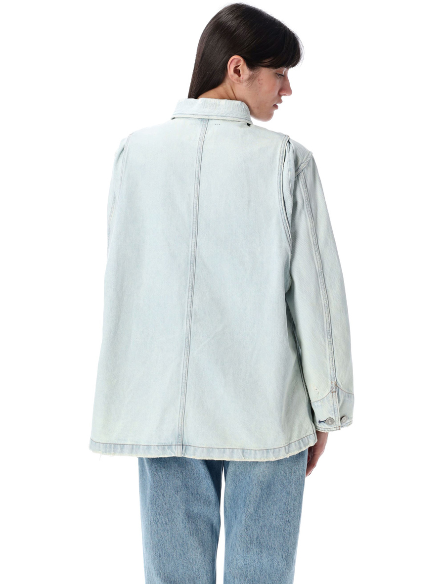 Distressed denim Utility jacket - Spazio Pritelli