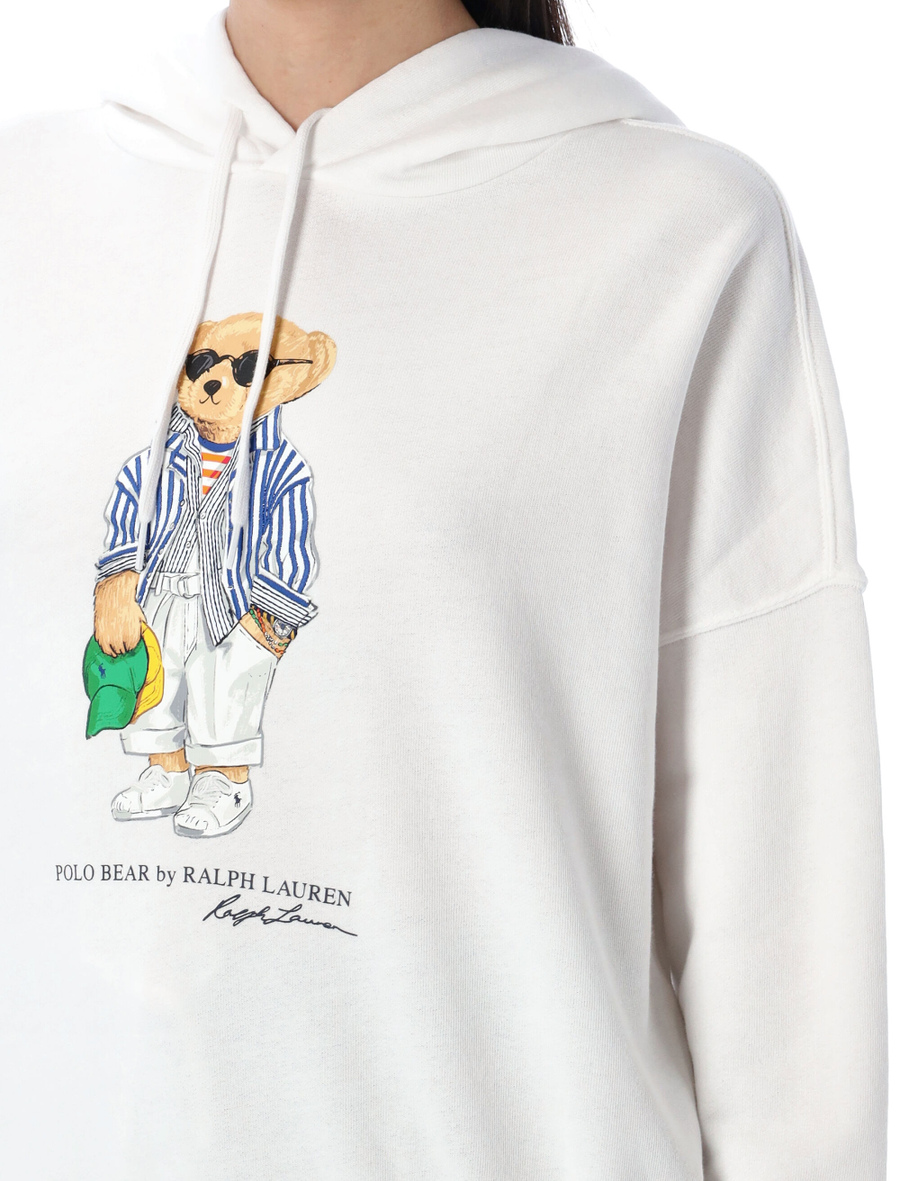 Polo Bear fleece hoodie - Spazio Pritelli